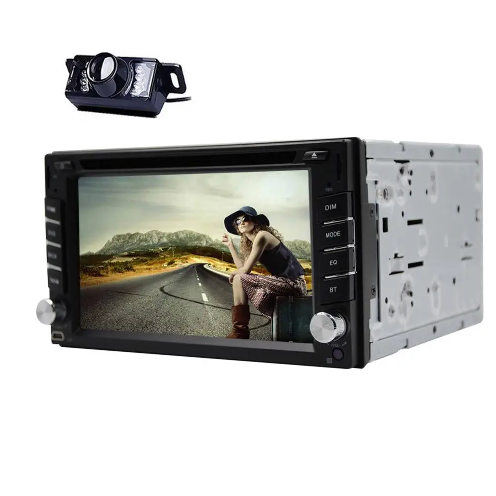 HD 6.2 &quotдвойной 2din Сенсорный экран CD проигрыватели DVD плеер в тире GPS стерео Радио