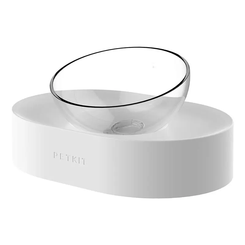 Single Bowl PETKIT миска для кормления кошек Fresh Nano 15 градусов регулируемая миска для кормления кормушка для кошек и собак с подставкой Нескользящая для маленьких домашних животных - Цвет: Single Bowl