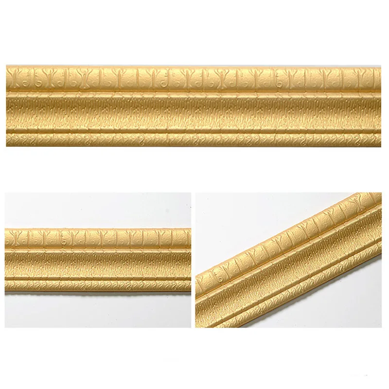skirting line1 Самоклеящаяся полоска для отделки стен пенопластовая рама пропилен-каучука прокладки с клей линия талии обои водонепроницаемый плинтус, для стен Стикеры - Цвет: skirting line1