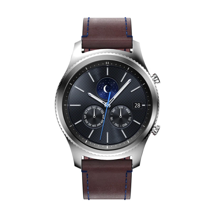 Итальянский ремешок для часов из натуральной кожи 22 мм браслет Samsung Gear S3 classic frontier