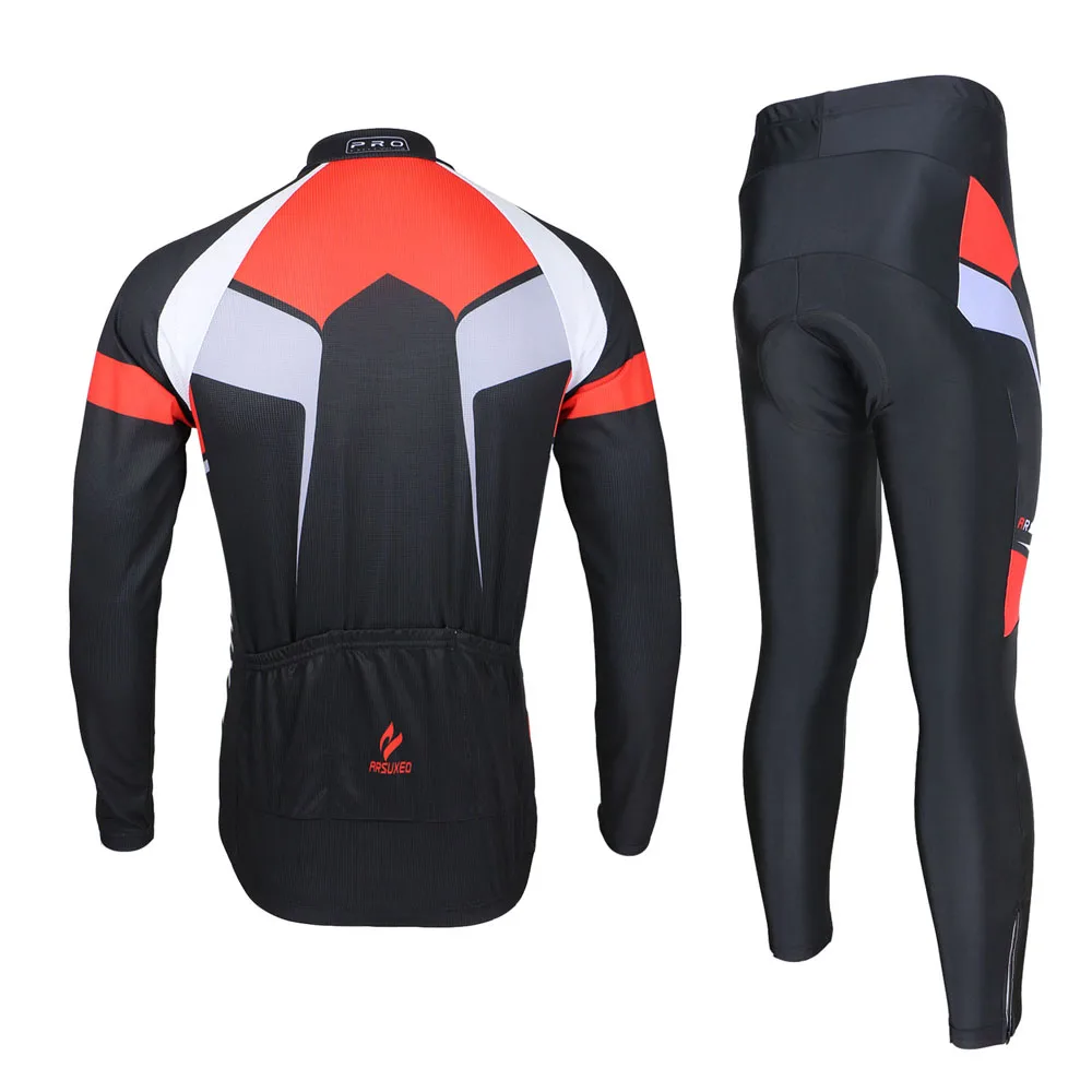 ARSUXEO комплекты для велоспорта мужская спортивная одежда костюм велосипеда улицы