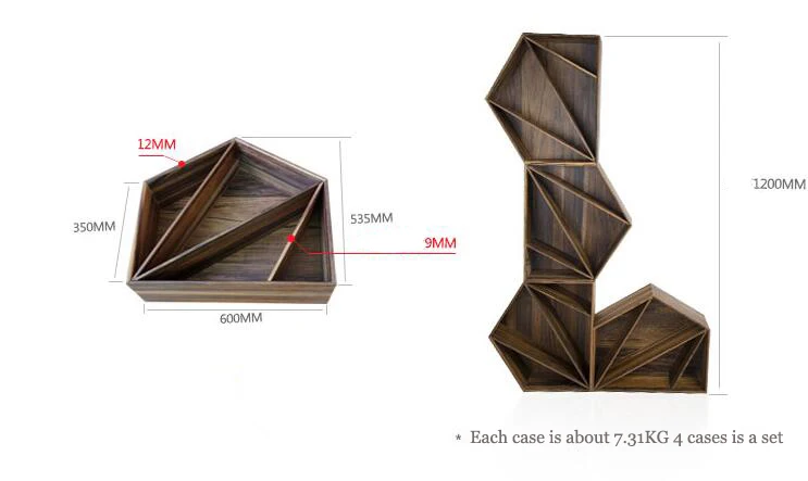 Деревянная книжная полка Magnazine держатель для красного вина стеллаж демонстрации