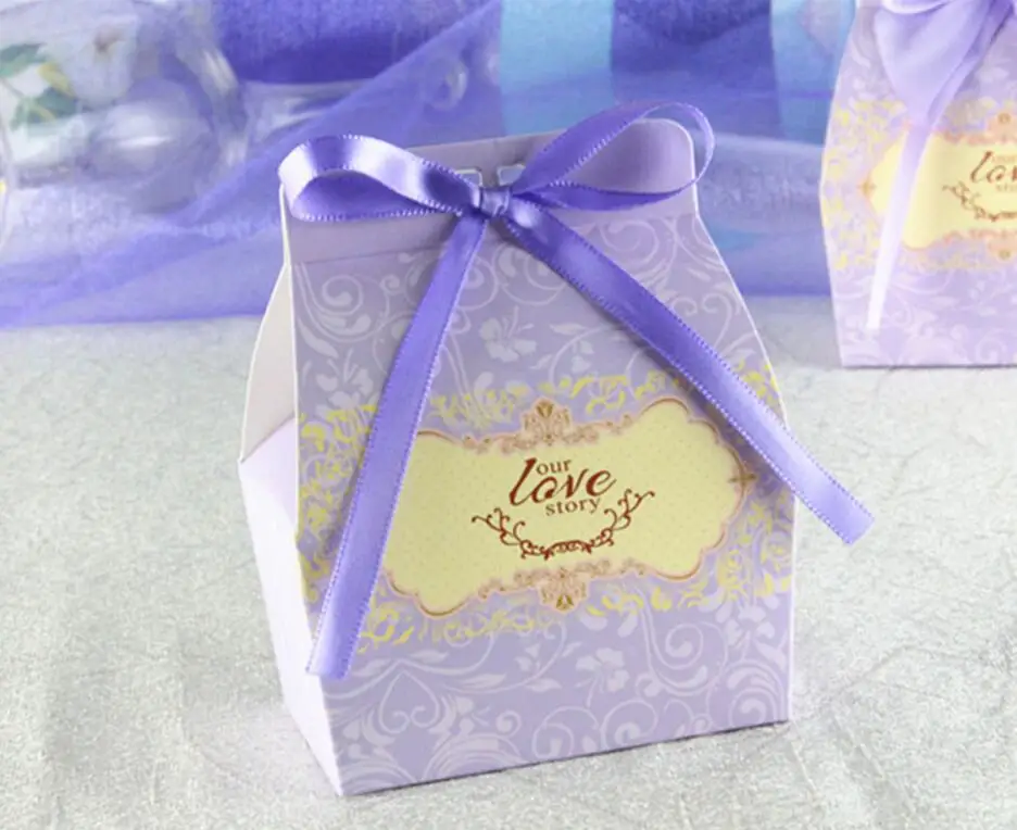 Romantic LOVE STORY wedding party favor candy box with personalize parts bomboniere gifts souvenir package 50PCS/lot | Дом и сад
