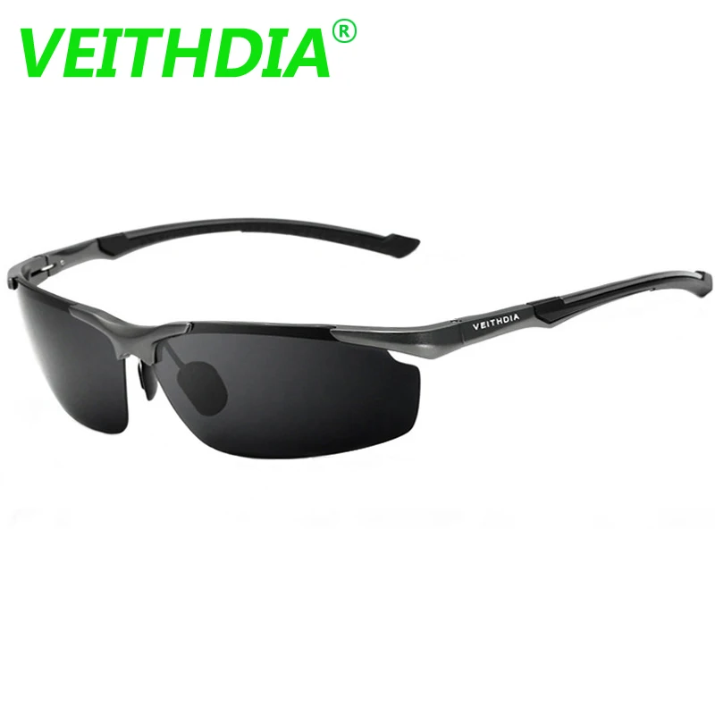 Бренд VEITHDIA оригинал алюминий Магниевый сплав мужские зеркальные очки с