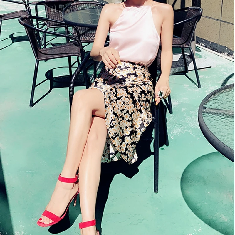 Лето kawaii boho bodycon Леопардовый принт высокая талия юбки женские миди леопардовая юбка панк уличная корейский стиль