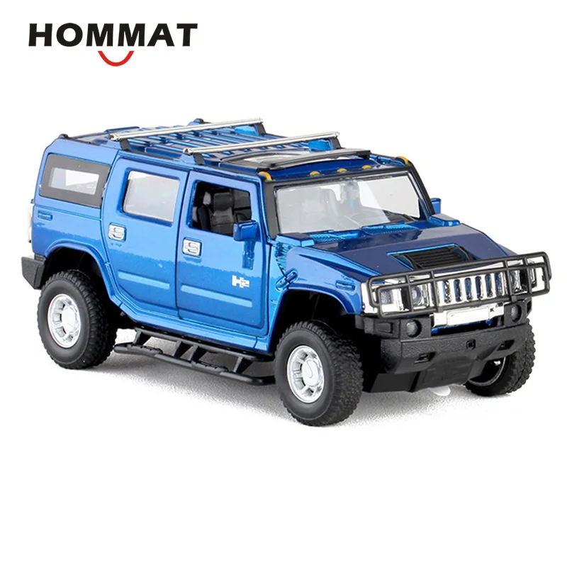 HOMMAT имитация 1:32 Hummer H2 внедорожный внедорожник литая модель игрушечного автомобиля Модель автомобиля литая металлическая коллекция подарок назад красный