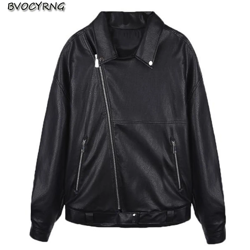 

Winter Thickn Pu Leather Jacket Women Coat Short Korea Loose Female Clothing 2018 New Autumn and Winter High end Leather Parka