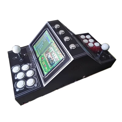" lcd Мини Настольная аркадная игра с классическими играми 1500 В 1 PCB/мини аркадная игровая машина - Цвет: Бургундия