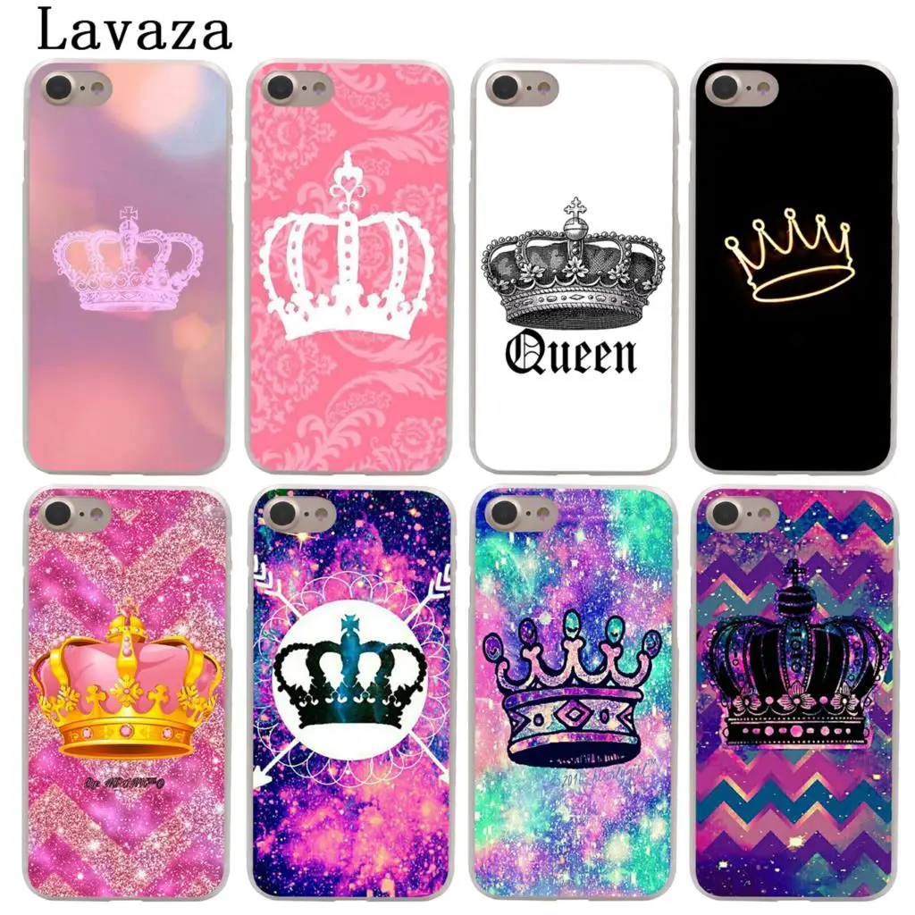Жесткий чехол для телефона Lavaza Crown king Queen Apple iPhone XR XS Max X 8 7 6 6S Plus 5 SE 5C 10 чехлы 8Plus |
