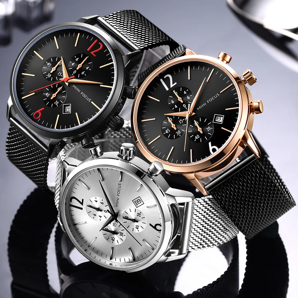 

MINIFOCUS Men Watch Top Luxury Brand Sport Watches Mens Quartz Wristwatch Male Clock Relogio Masculino MF0185G.03