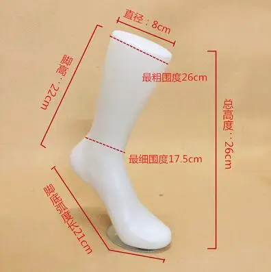 wholesale woamn Skin beige color Glossy Female leg mannequin Foot shoe Sock Display with base magnet,movement patches 1pc M00536