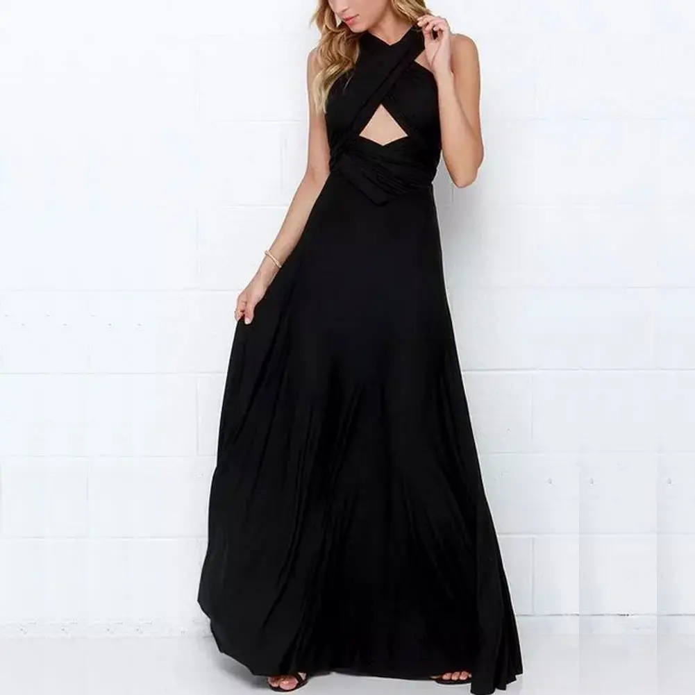 Летнее Сексуальное Женское шифоновое платье сексуальное длинное для вечеринки