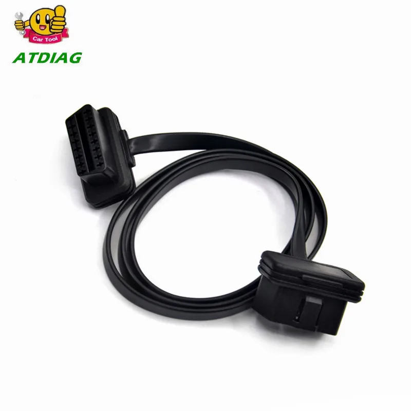 OBDII 60/100 см 16 контактный OBD 2 OBD2 Кабельный разъем диагностический инструмент ELM327