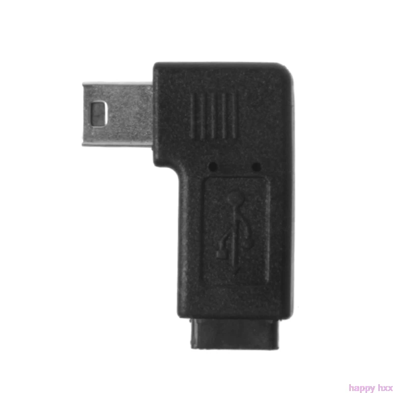 Адаптер преобразователя с углом 90 ° влево и вправо USB 2 0 Micro 5Pin Female To Mini Male|Кабели