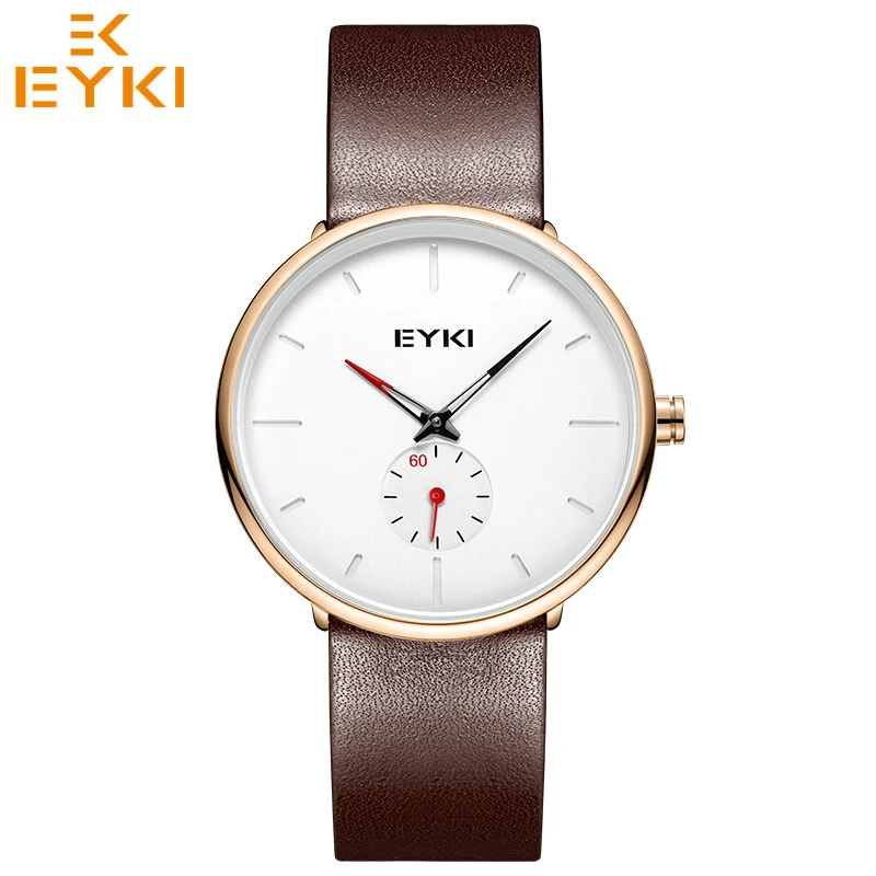 

Top Brand Watches EYKI Simple Watch For Men Women Lovers Quartz Movement Waterproof Ultra Thin Clock Montre Homme Horloge Dames