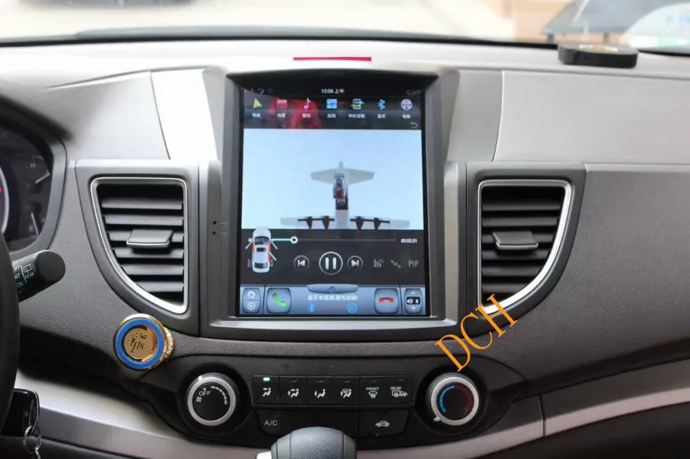 10,4 ''Tesla стиль Android 8,1 Автомобильная dvd-навигационная система плеер для honda CRV C-R-V 2012- px6 carplay Радио Стерео ips медиа