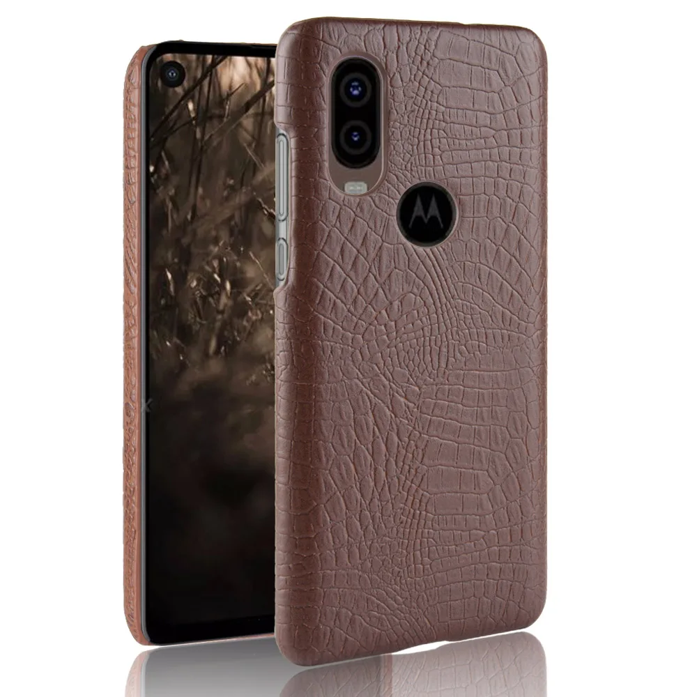 Для Motorola One Vision чехол Ретро Роскошный Крокодил Кожа PU Твердая Обложка для книги для Motorola One Vision XT1970-1 чехол для телефона (art.: 7b02ee210) - 7b02ee210