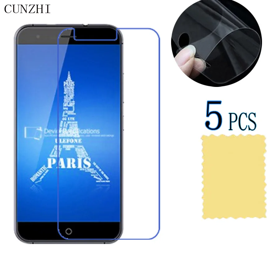 Cunzhi 5 шт. высокий ясный ЖК дисплей Экран Защитная пленка для Ulefone Париж/Paris х Защита