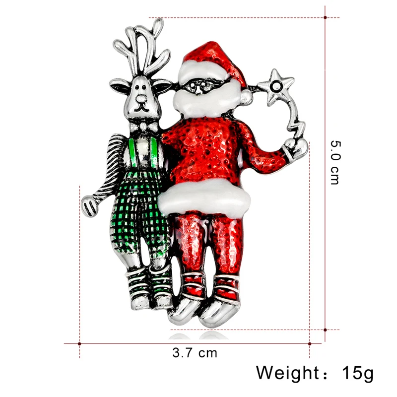 Женская Винтажная брошь в форме оленя вечерние эмалированные Броши золотого