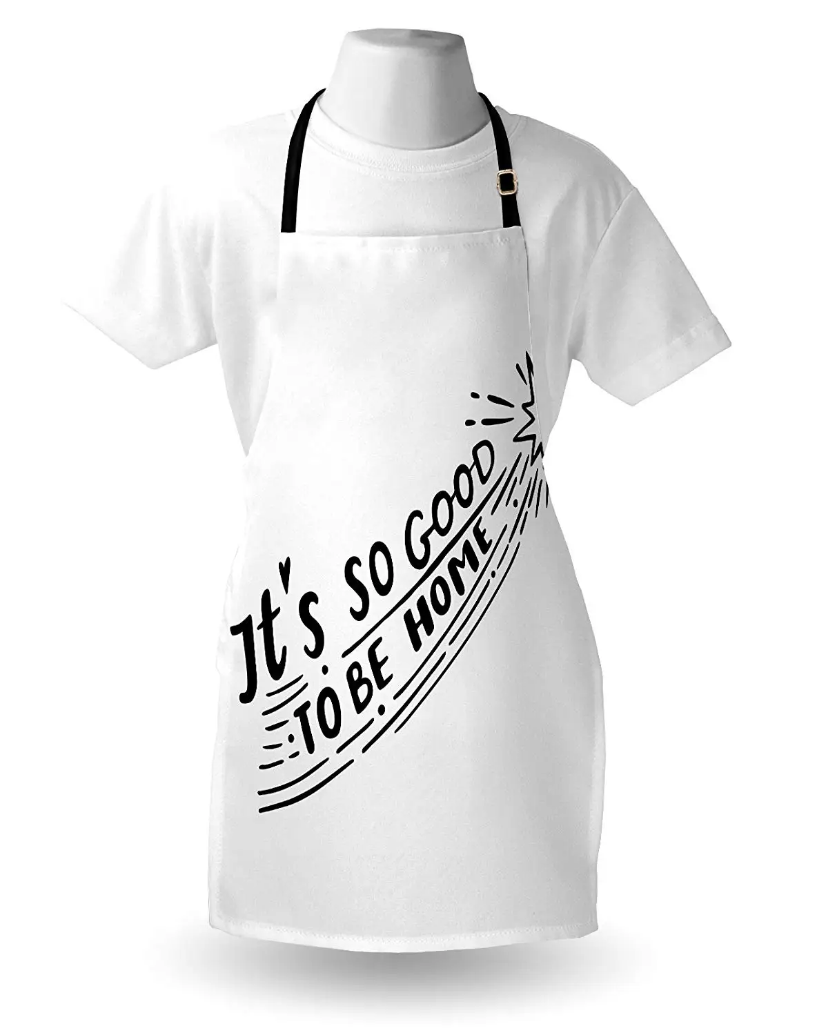 It's Good To Be Home Apron Shooting Stars with Tail Inspired Alignment Hand Written Quote Kitchen Accessories for Cooking Baking | Дом и