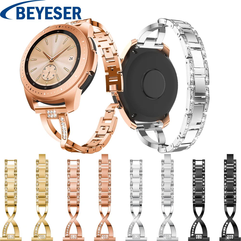 Ремешок из нержавеющей стали для часов Samsung Galaxy Watch active 2 металлический браслет со