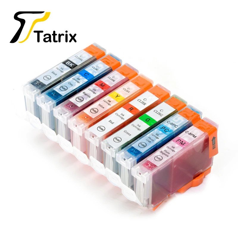 8PK 8 Colors CLI CLI8 With Chip Compatible Ink Cartridge For Canon PIXMA iP3300 iP4200 iP4300 iP4500 Printer | Компьютеры и офис
