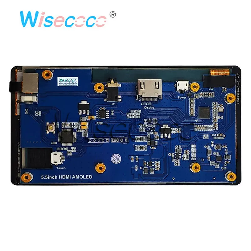 5," емкостный сенсорный экран 1920x1080 OLED AMOLED микро наушники USB выход HDMI драйвер платы для Raspberry Pi 3B+ 2B DIY