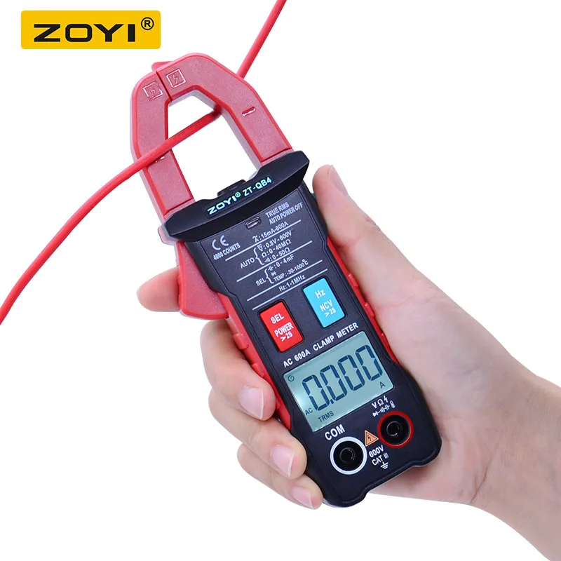 ZOYI Digital Clamp Meter 4000 Counts AUTO DC/AC Voltage AC Current Analog Multimeter True Rms pinza amperimetrica | Инструменты