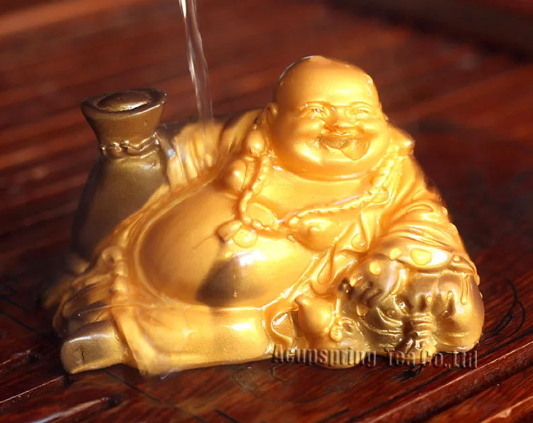 Амутирующий аллохройный талисман Золотой Будда украшение чайный питомец фэн-шуй