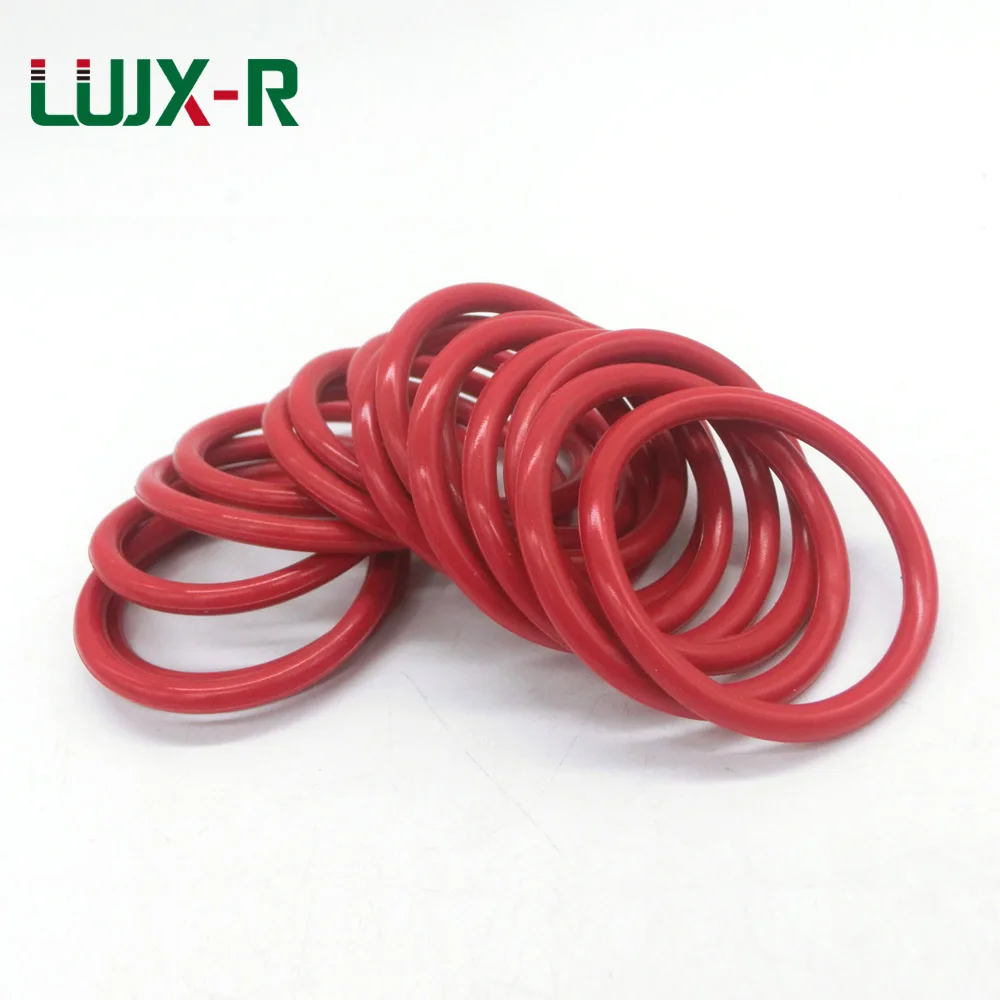 LUJX-R уплотнительное кольцо 2 4 мм красная силиконовая прокладка VMQ шайба
