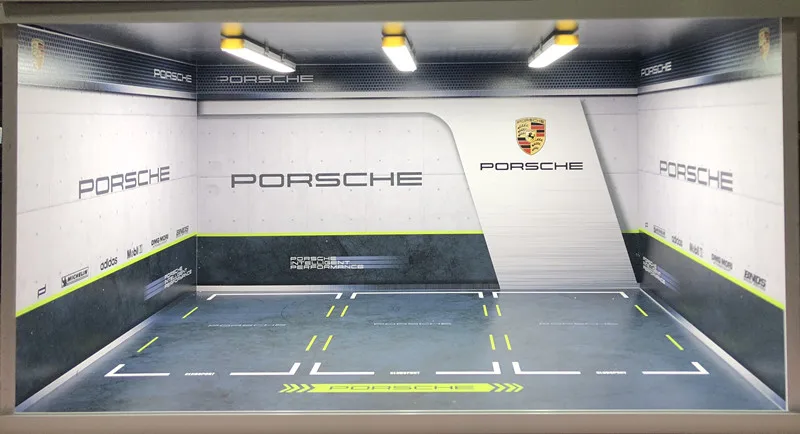 1:18 имитационная модель автомобиля из сплава, модель подземного гаража, автостоянка, модель сцены, игрушка, Пылезащитная витрина