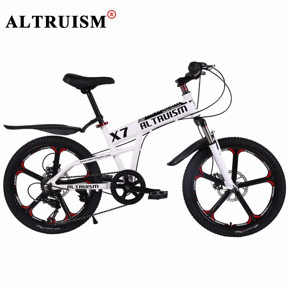 ALTRUISM X7 Горный Велосипед 20 Дюймов 7 Скорость Bisiklet Алюминиевый детский Velo Двойной