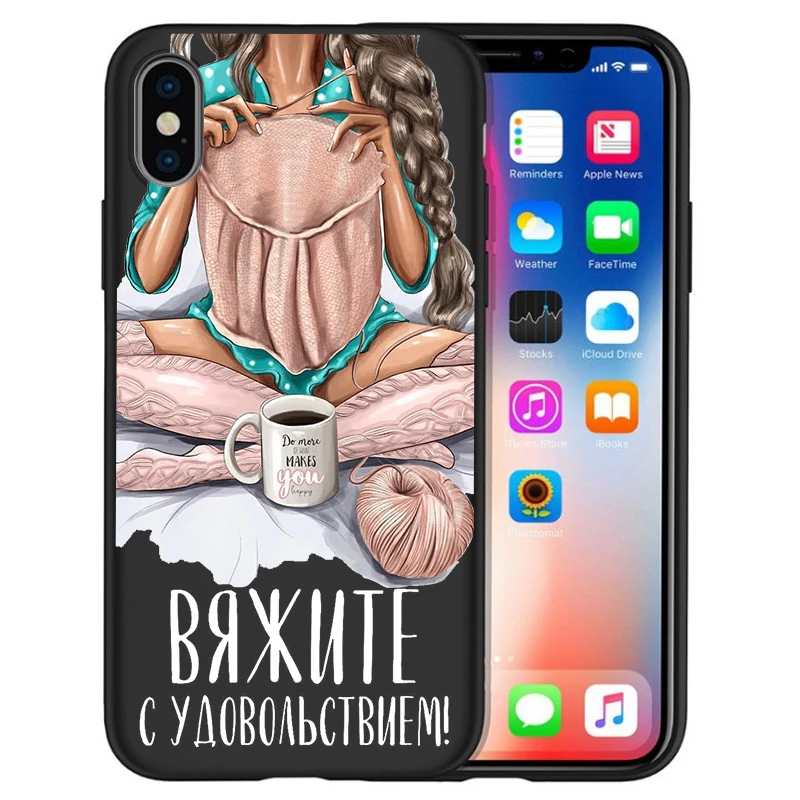 04 Чехол для iPhone xr, чехол для iPhone 7, чехол X XS MAX 8, 6, 6S Plus, 5, 5S, SE, супер, для мамы, девочки, каштановые волосы, мама, ребенок, мышь, Etui, чехол - Цвет: 04
