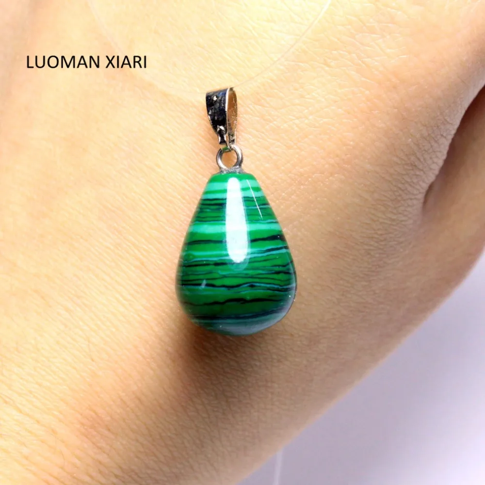 Оптовая продажа 12 штук в штучной упаковке подвески из природного камня форме