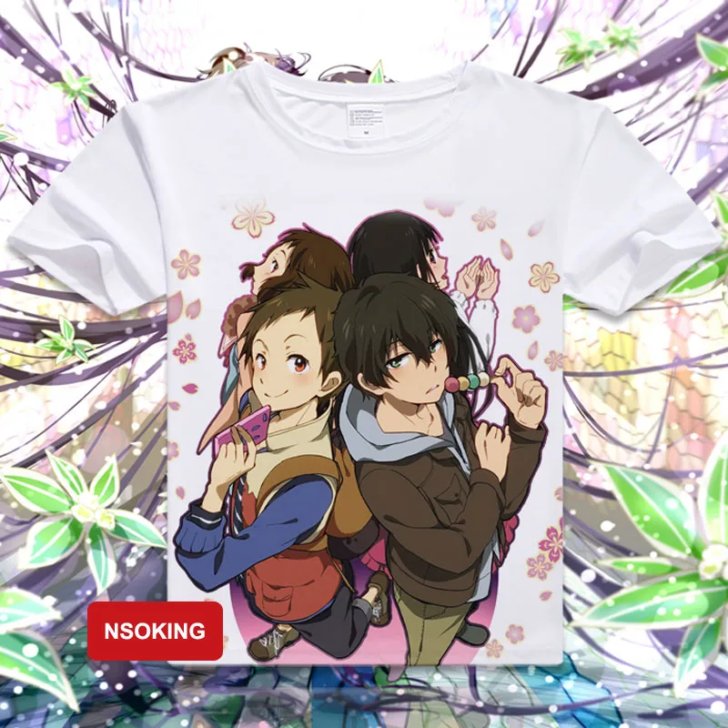 Футболка Hyouka аниме Chitanda Eru косплей футболки летние модные мужские женские