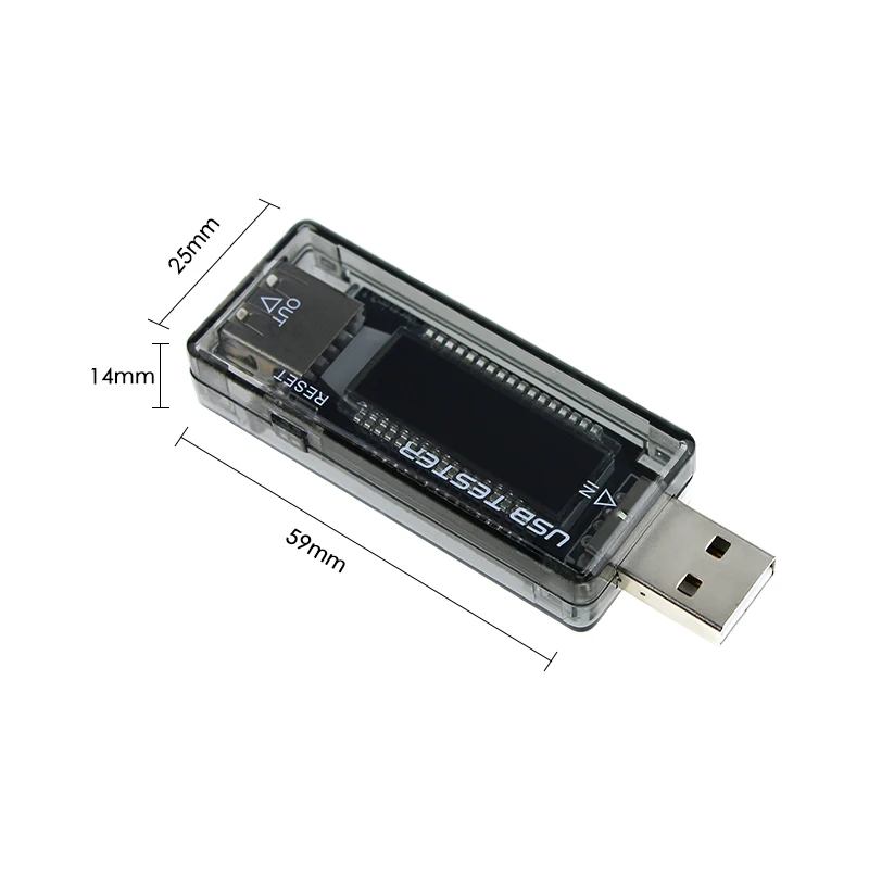 Цифровой USB детектор UANME вольтметр Амперметр с ЖК дисплеем и индикатором заряда