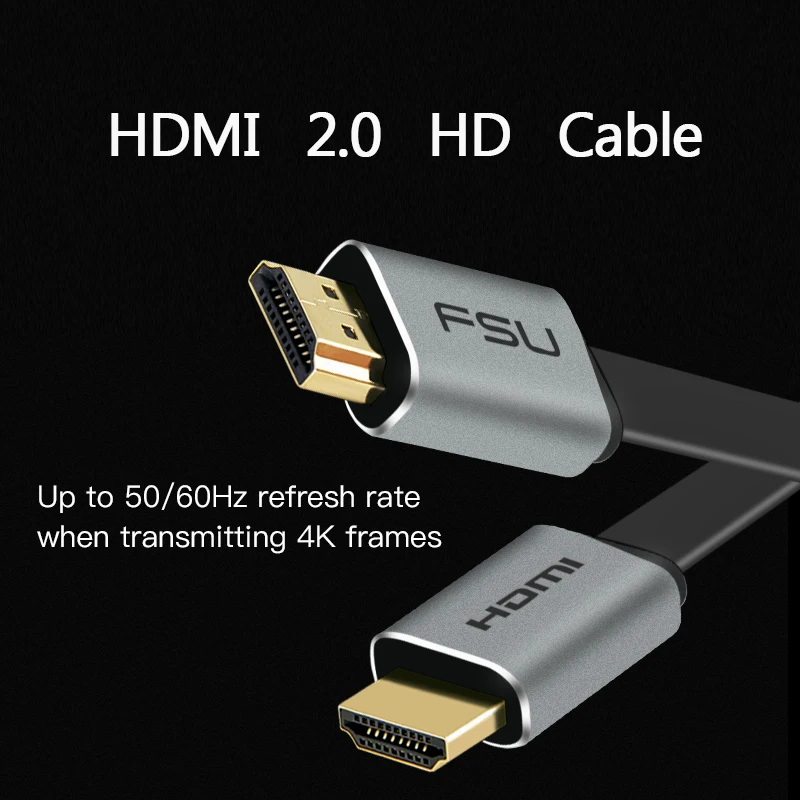 HDMI кабель HDMI к HDMI 2,0 кабель для PS3 PS4 проектор HD ЖК-переключатель сплиттер плоский уровень температуры 4K 60 Гц Высокое разрешение Iine