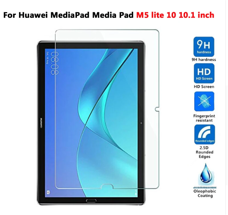 M5 lite 10 10.1 inch Закаленное стекло для планшета для huawei Mediapad M3 M5 8,4 8,0 10,1 10,8 дюймов M 3 5 Pro Lite защита Медиа Pad M3lite M5pro Glas - Цвет: M5 lite 10 10.1 inch