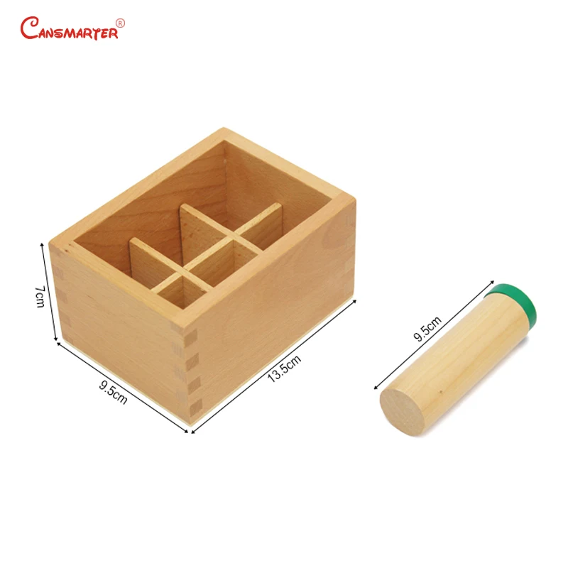 Деревянные игрушки Монтессори из бука сенсорные деревянные звуковые боксы