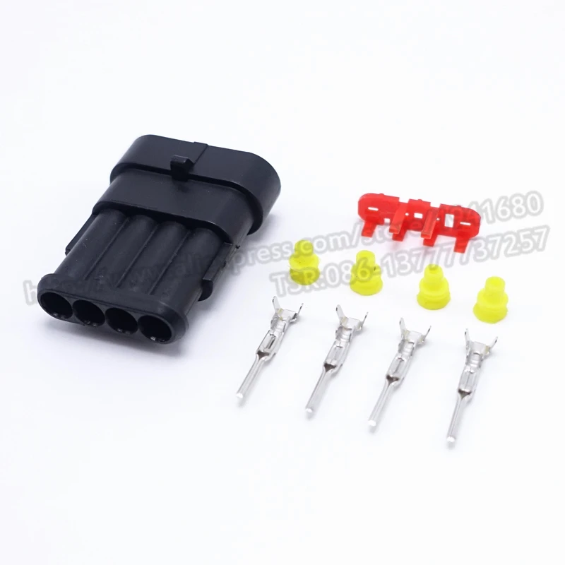 Серия 1 5 четырехконтактный водонепроницаемый автомобильный разъем мама с