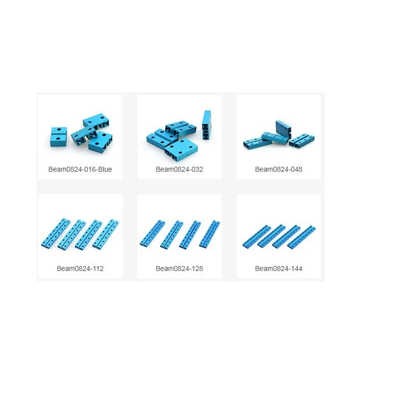 

Makeblock Mechanical Parts Beam 0824 Flexible Connection With Motion and Structure Components 6061 Aluminum Extrusion