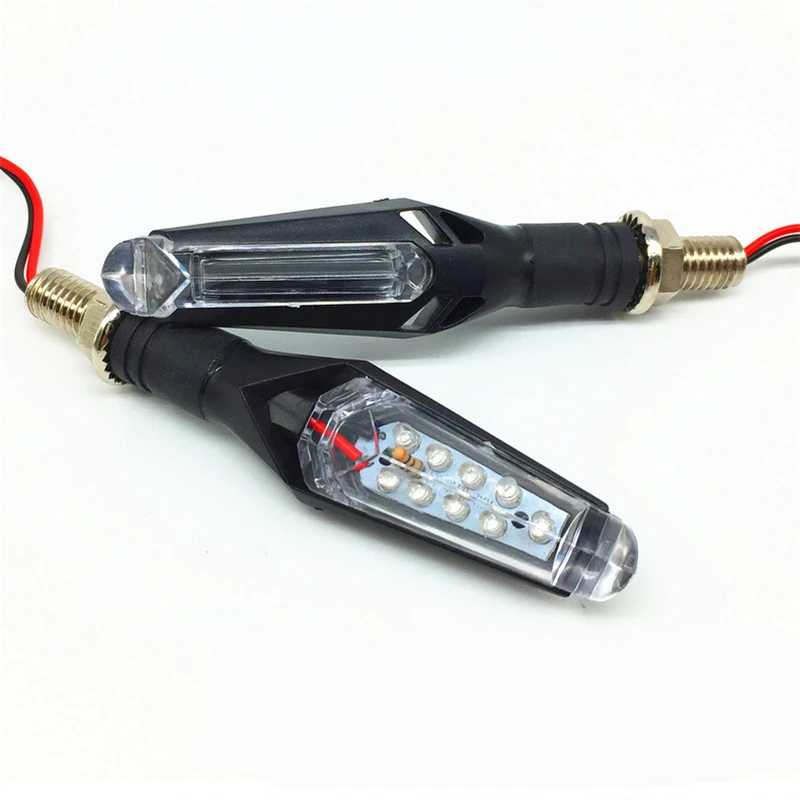 KEYECU 2 шт. Универсальный 9LED мотоцикл Водонепроницаемый Янтарный указатель