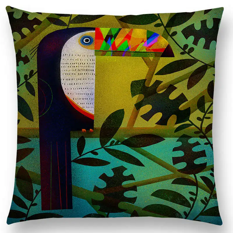 Горячая Распродажа абстрактная фантазия животных живопись Альпака Лев тук лиса