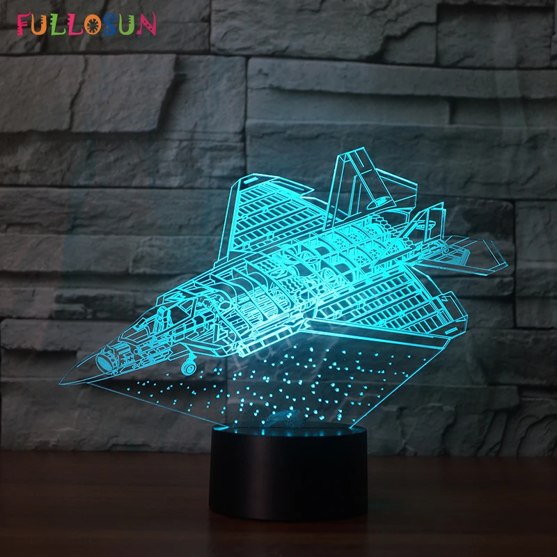 Светодиодные панельные светильники 3D Fighter модель USB настольная лампа красочные