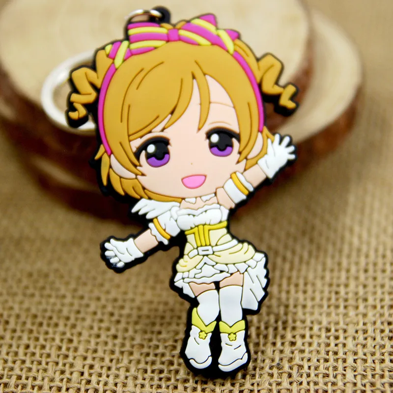9 шт./лот LOVELIVE игрушки брелоки LOVE LIVE Doll Honoka kotory Umi Eli Nozomi Maki Rin Hanayo Nico фигурка кулон из