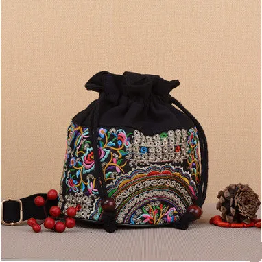 Мода Национальный Этническая вышивка сумки! Multi ручной работы вышитые сумка Топ