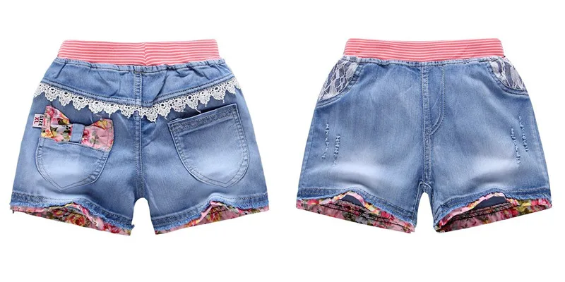 Золотой Sunga Infantil Praia Menino/короткие шорты для девочек; коллекция года; летние детские шорты; джинсы для девочек с милым рисунком кролика; детские штаны с цветочным рисунком - Цвет: Золотой