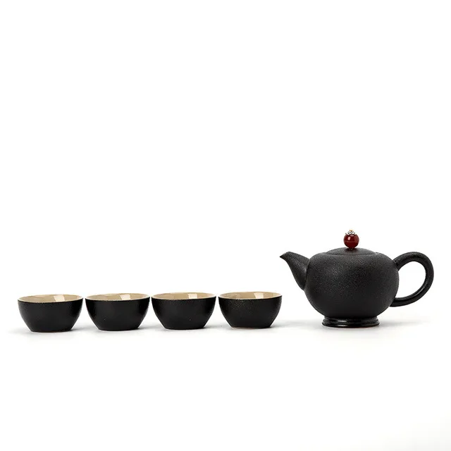 Женский горшок 4 чашки для чая с подносом дорожный чайник ручной работы быстрая