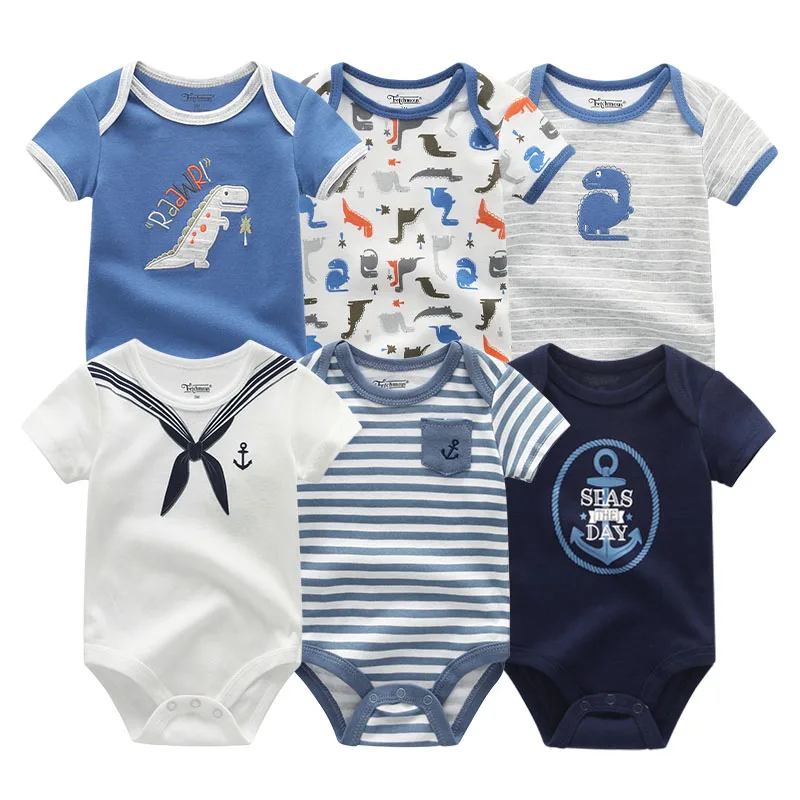 baby clothes6700 Новинка, 6 шт./лот, детская одежда для девочки, Roupa de bebes, одежда для маленьких мальчиков, комплекты одежды для малышей с единорогом, комбинезон для новорожденных, хлопок, 0-12 месяцев - Цвет: baby clothes6700