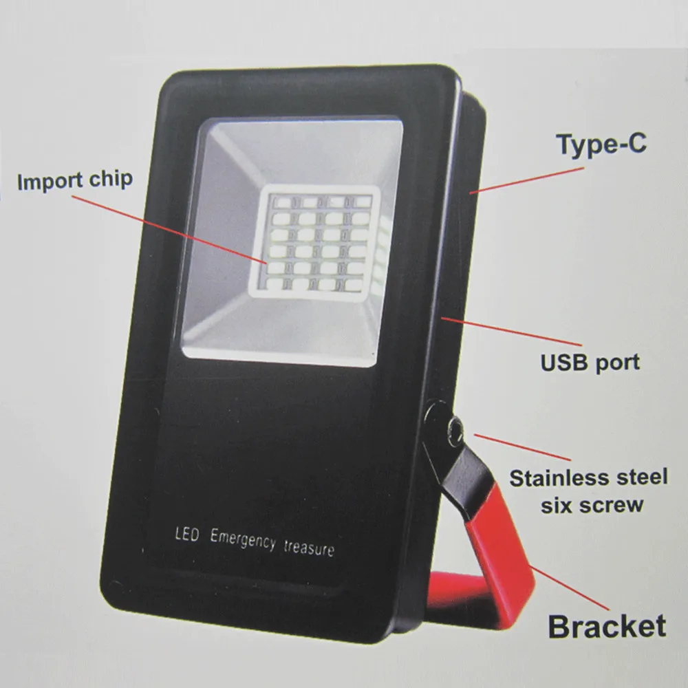 30 Вт IP65 Водонепроницаемый зарядка через usb прожектор 24 светодиодами и ИК